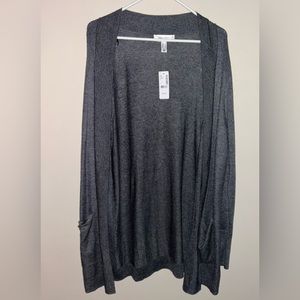 Long Sleeve Cardigan W/Shawl Collar-Addition Elle
Size 2X (Gray) NWT MSRP $49